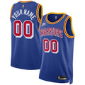 nike classic Warriors Blue Custom Jersey