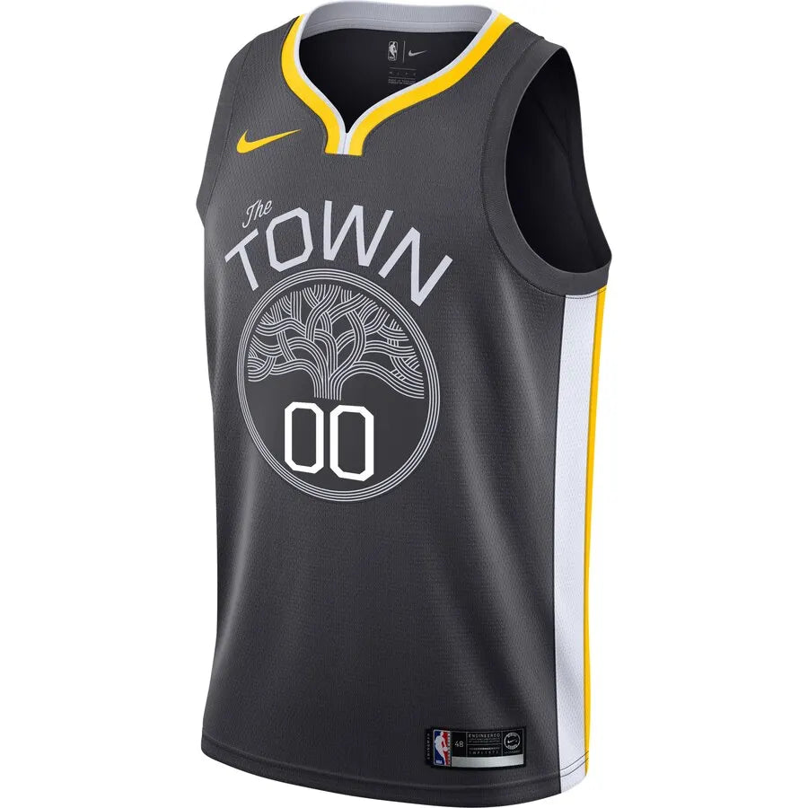 nike Warriors Gray "The Town" Jersey - Hình 2