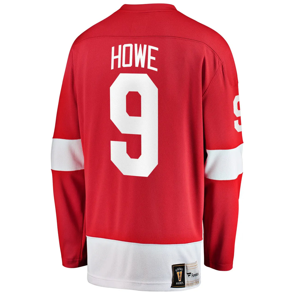 Fanatics Red Wings Howe #9 Jersey - Hình 4