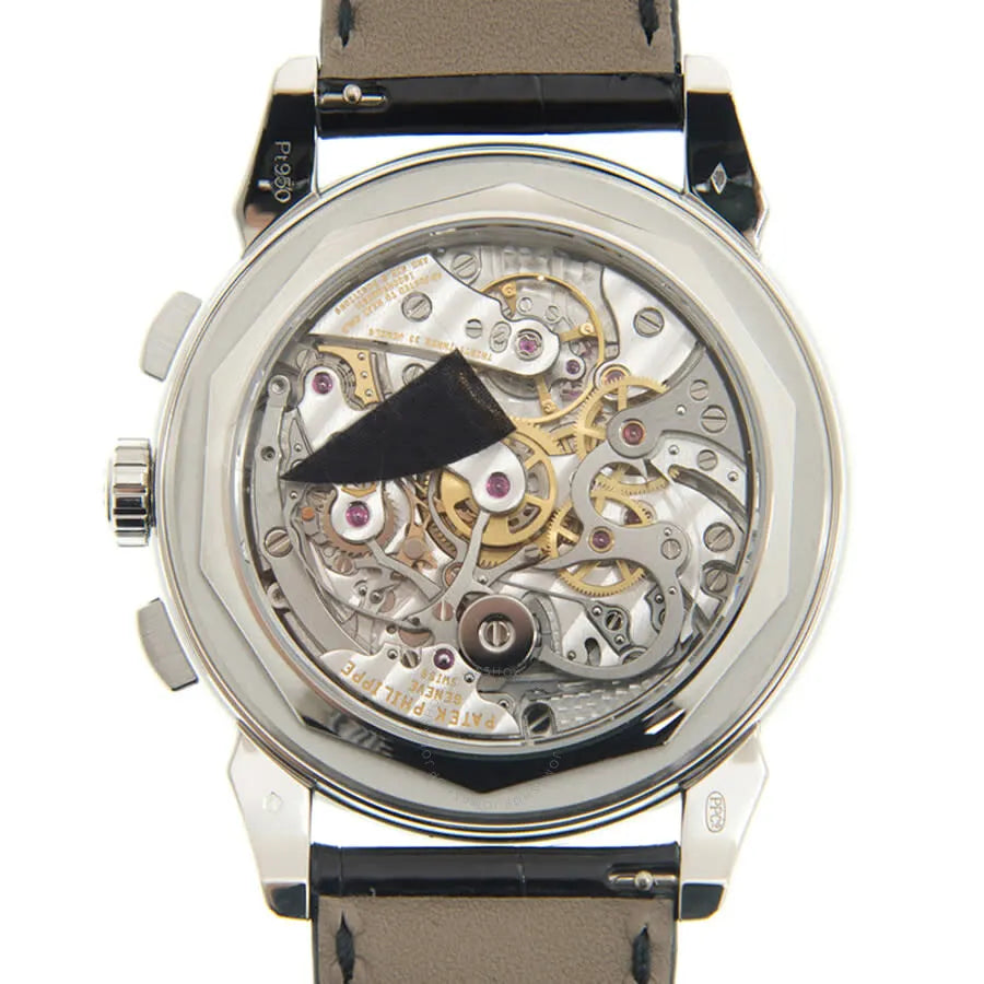 Patek Philippe Diamond Bezel Black Leather - Hình 4