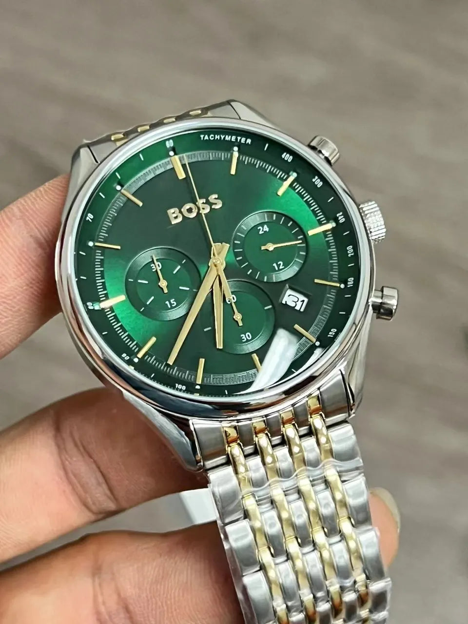 Hugo Boss Green Dial Watch