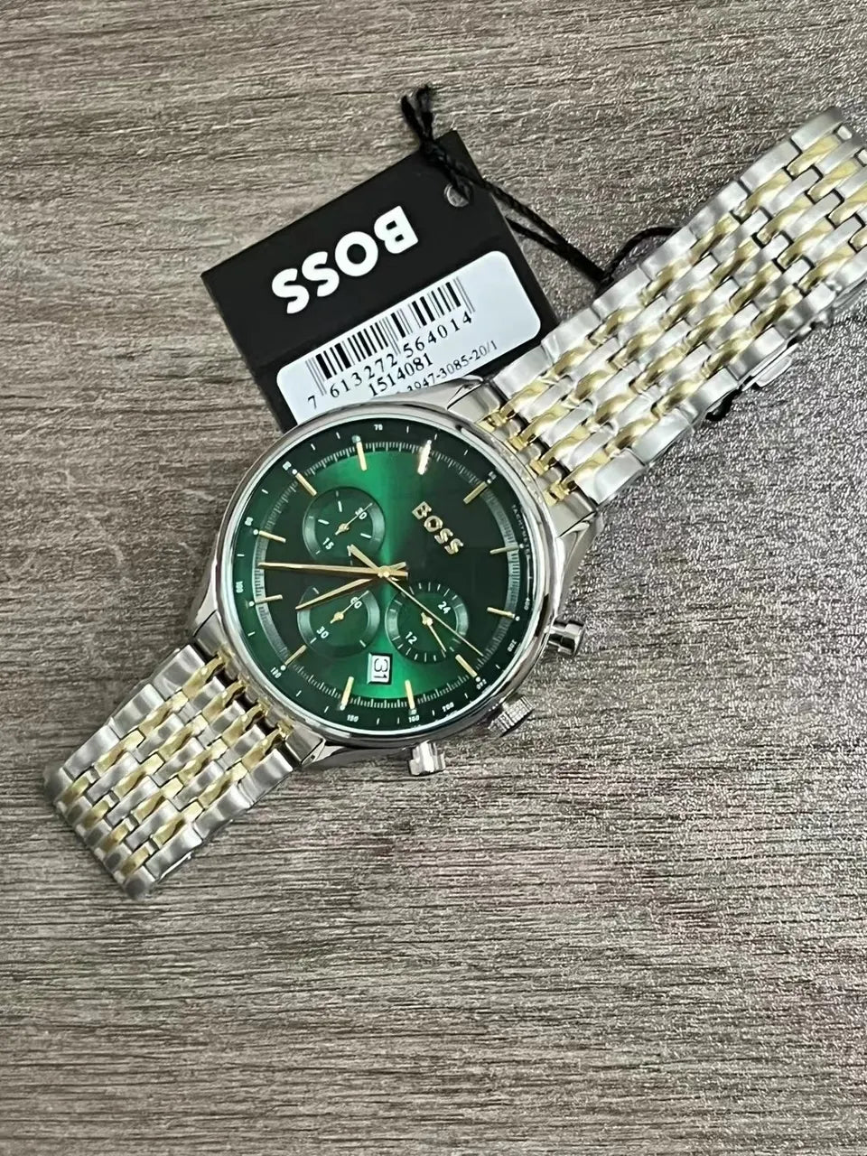 Hugo Boss Green Dial Watch - Hình 3