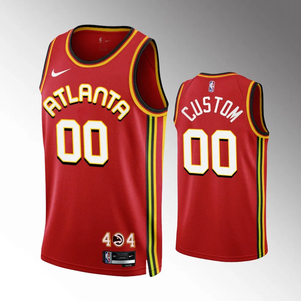 nike Hawks Red Custom Jersey