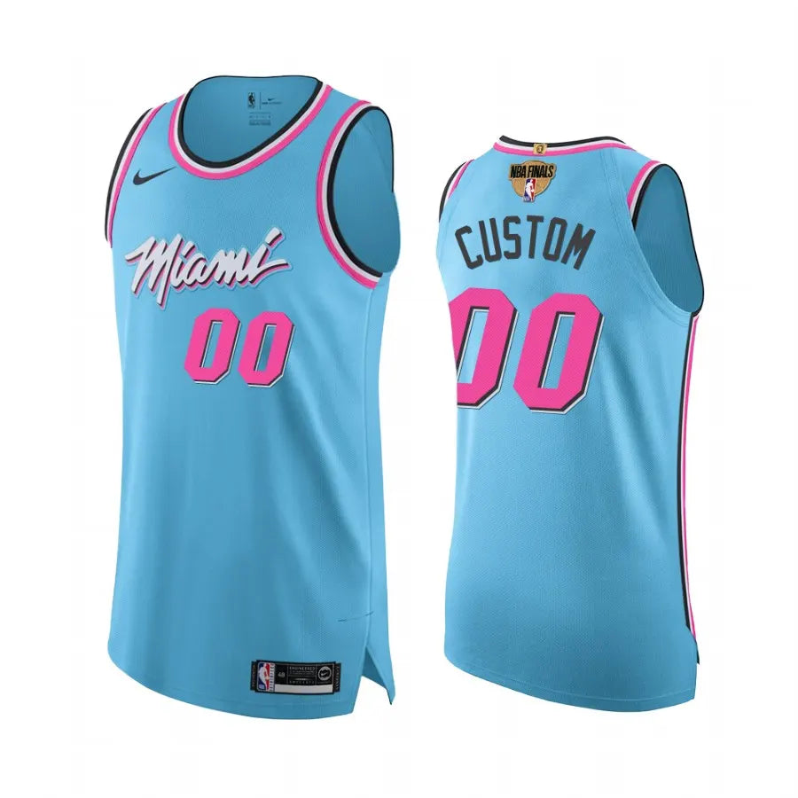 Miami Heat Blue Custom Jersey