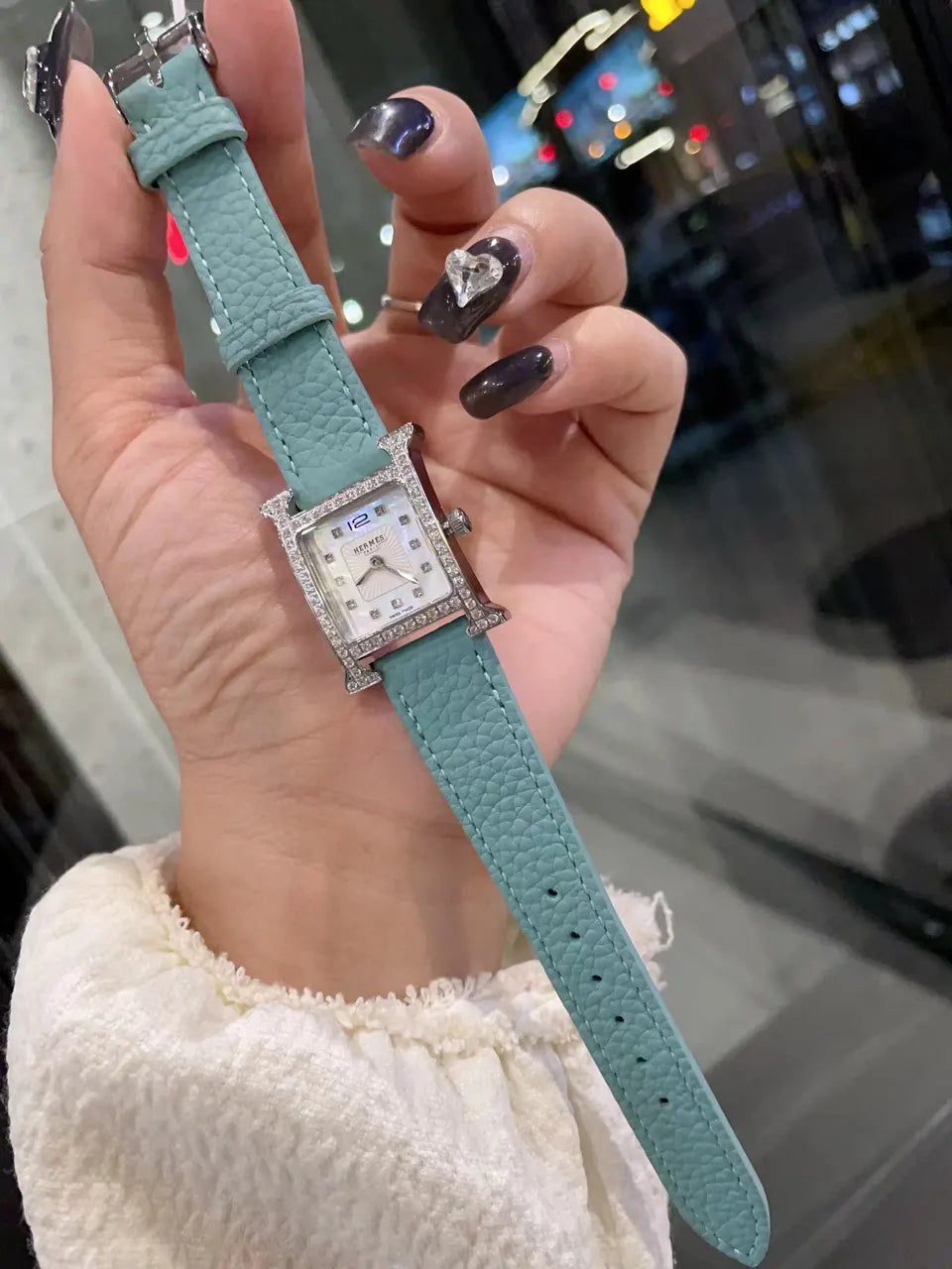 Hermès Heure H Diamond Watch - Hình 5