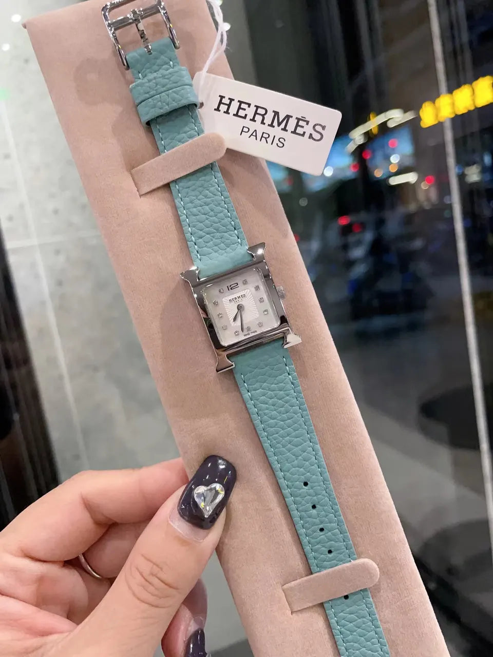 Hermès Heure H Diamond Watch - Hình 11