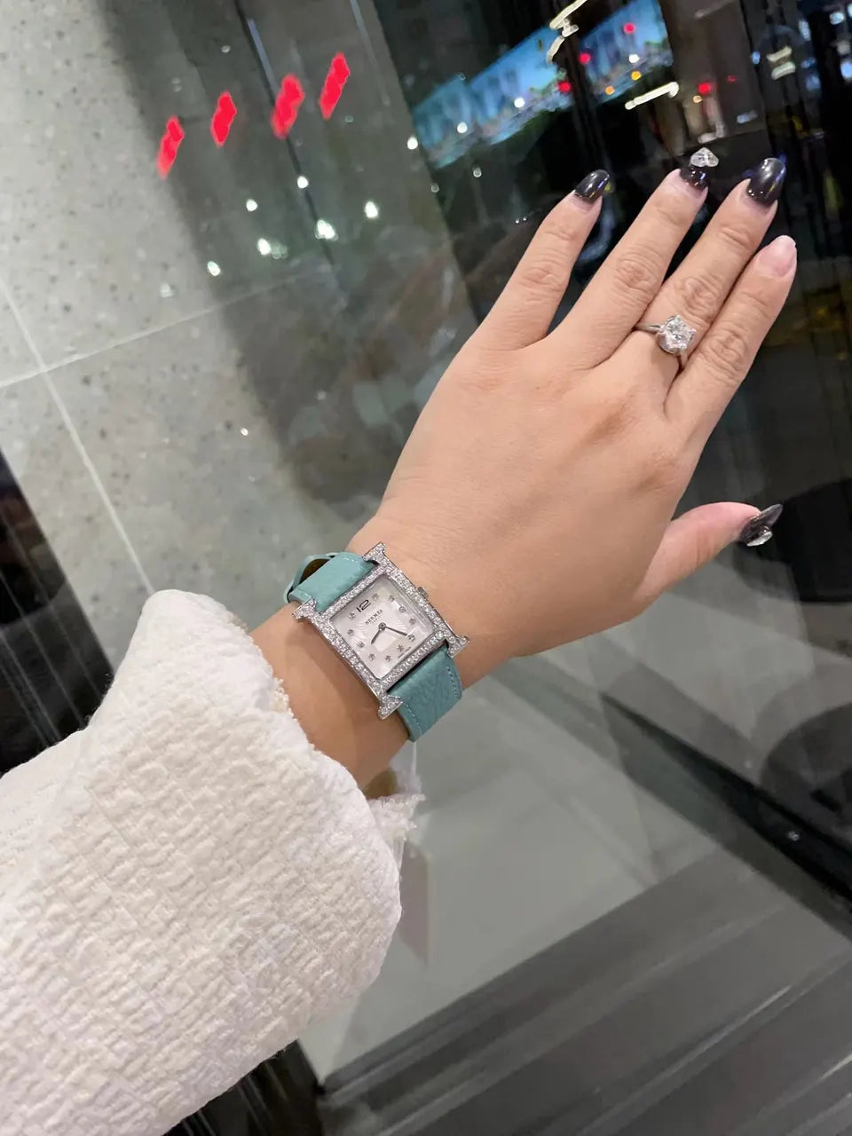 Hermès Heure H Diamond Watch - Hình 3