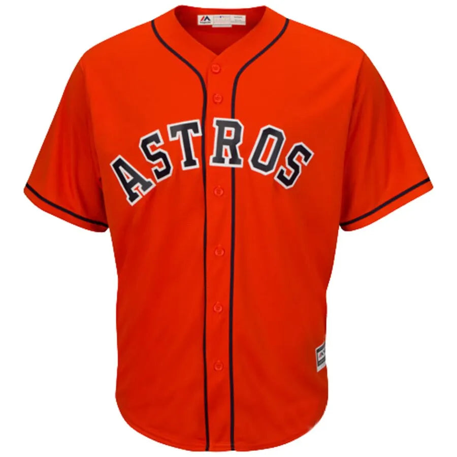 majestic Astros Orange Alternate Jersey - Hình 2