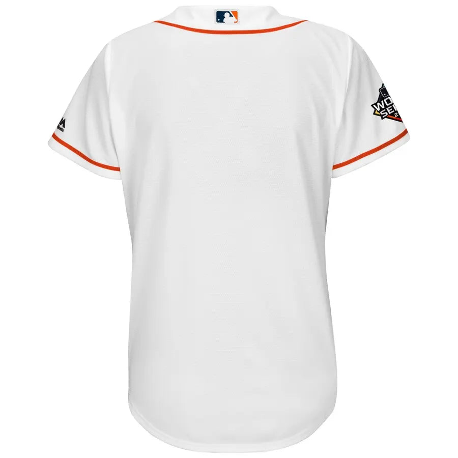 Astros Women's White Pinstripe Jersey - Hình 3