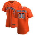 Orange Astros Custom Jersey