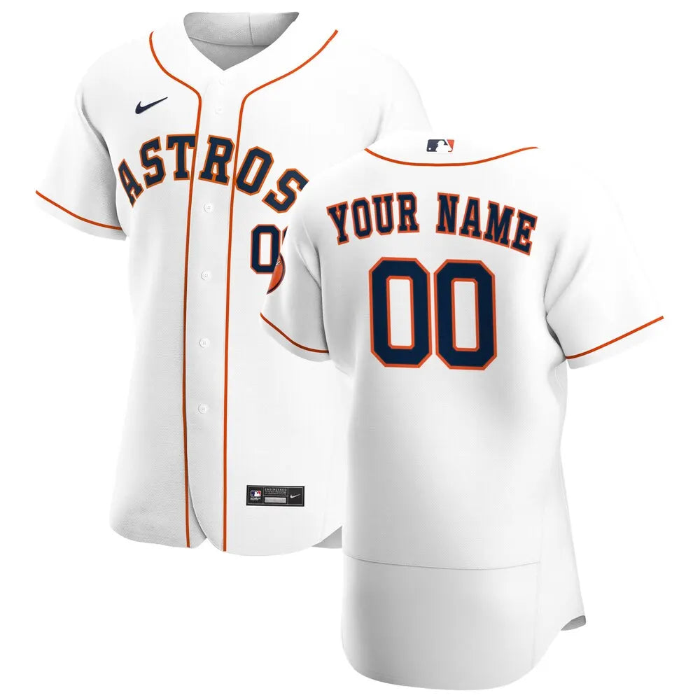 nike Astros White Home Custom Jersey