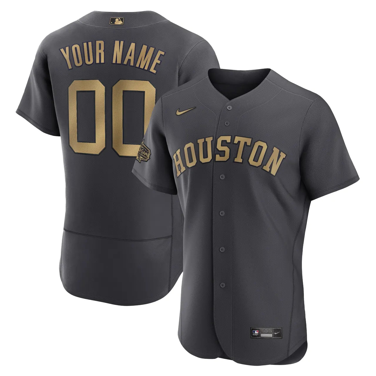 Astros Gray Custom Jersey nike