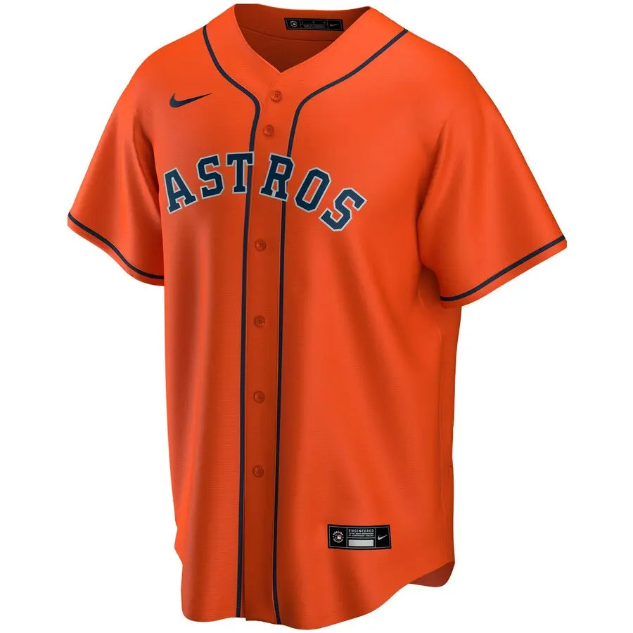 Houston Astros Orange Alternate Jersey - Hình 2