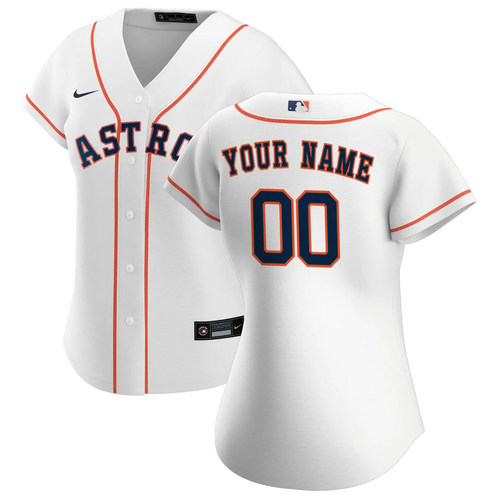 Astros White Custom Jersey nike