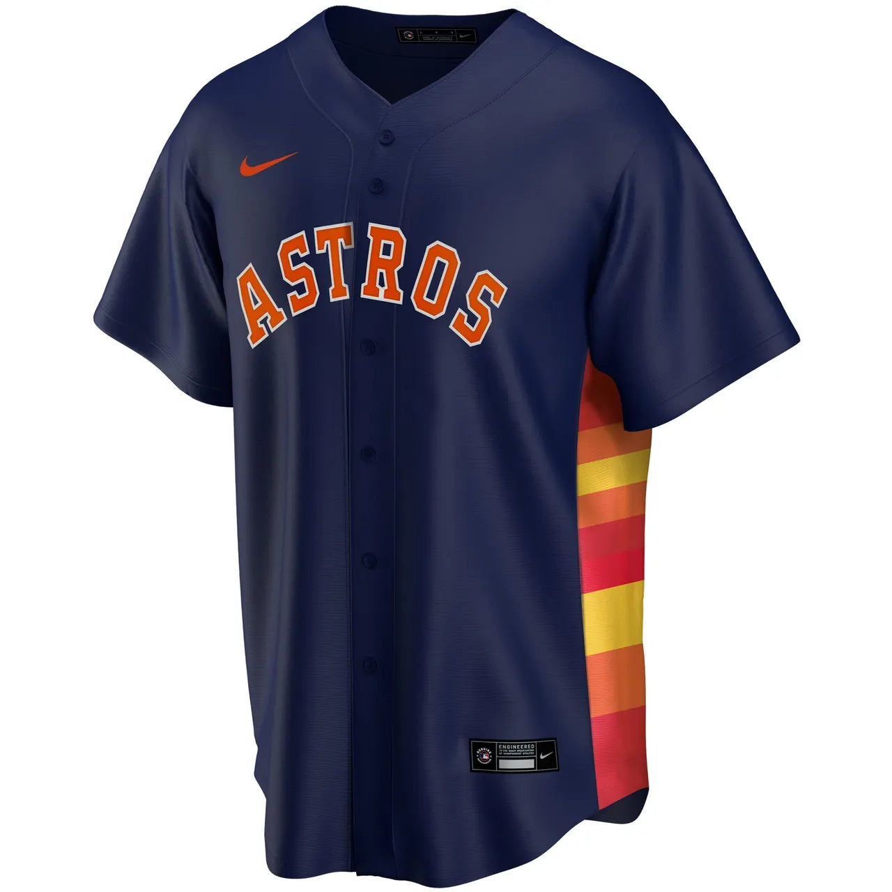 nike Astros Navy Alternate Jersey - Hình 3