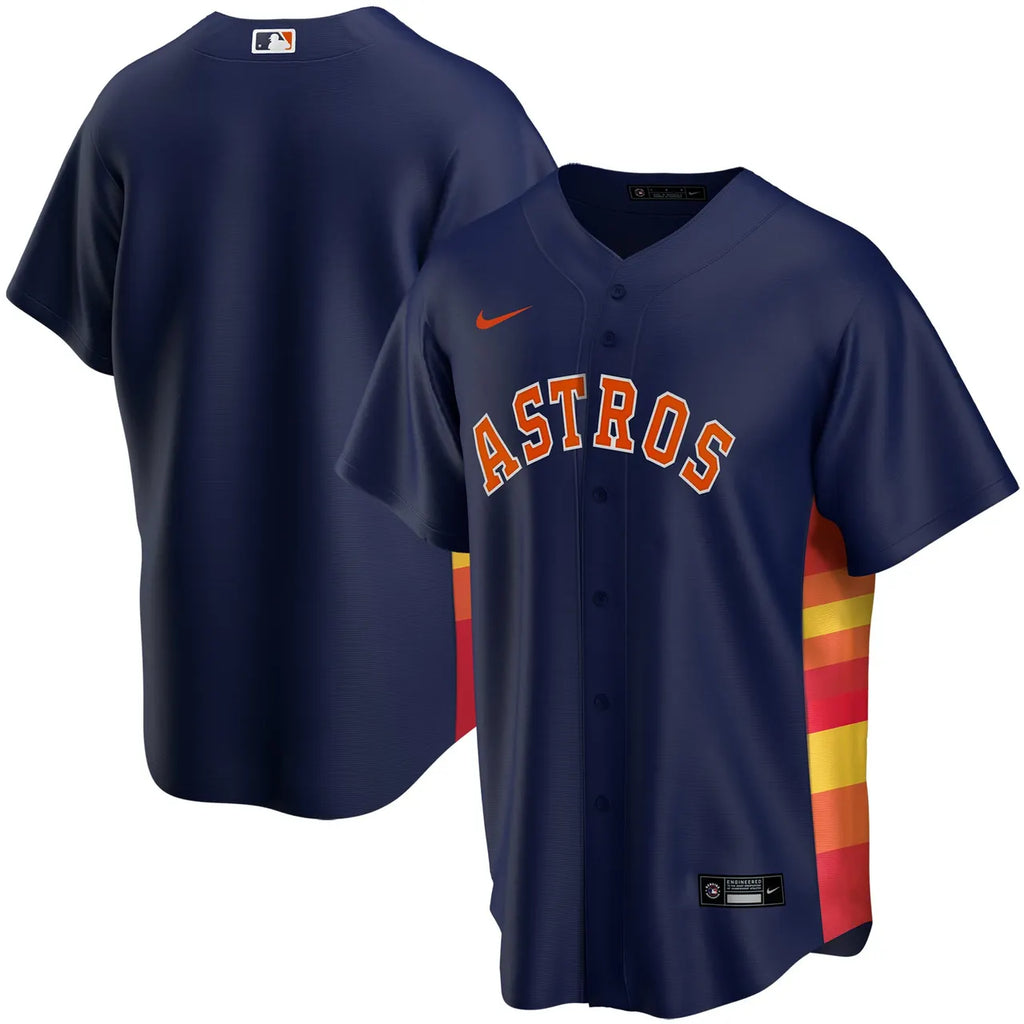 nike Astros Navy Alternate Jersey - Hình 2