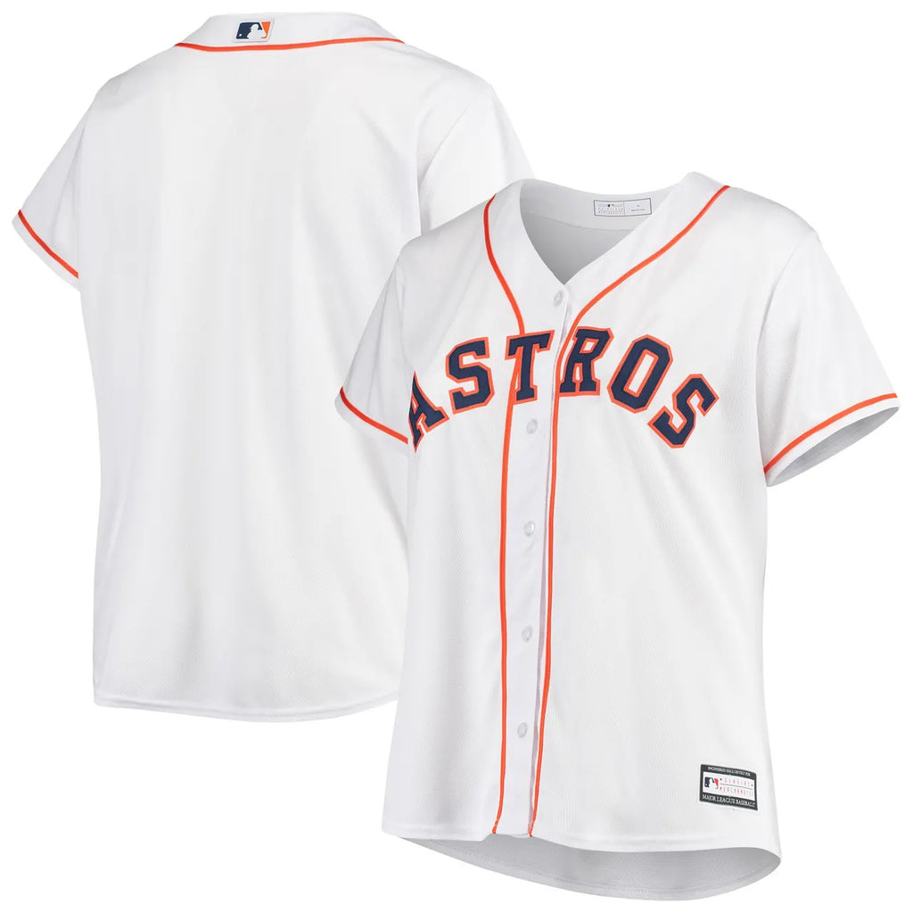 Astros Ladies White Jersey - Hình 2