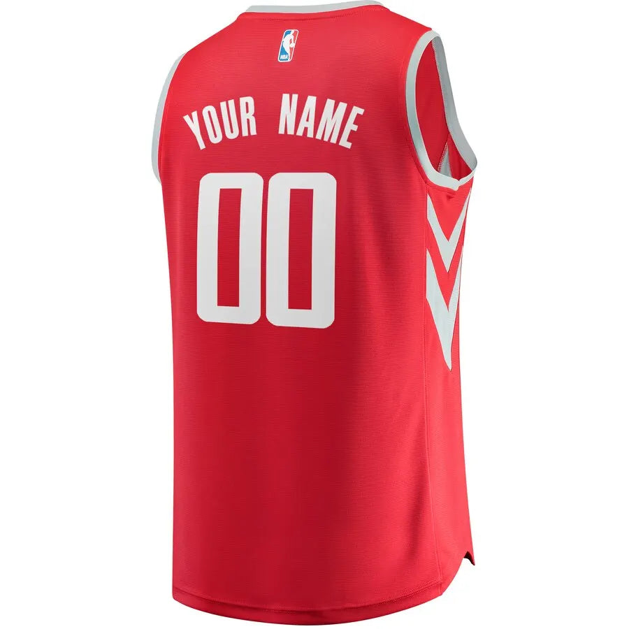 fanatics Rockets Red Custom Jersey - Hình 2