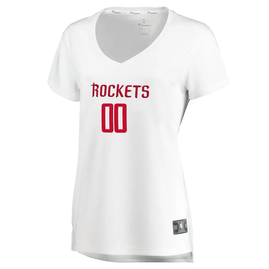 Rockets White Custom Women's Jersey - Hình 2