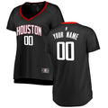 fanatics Rockets Custom Black Jersey