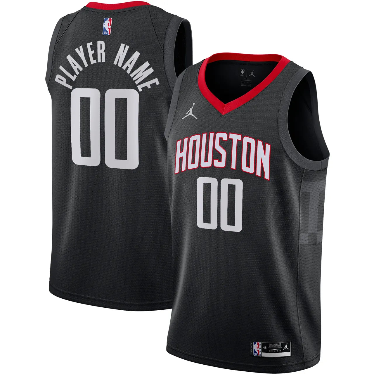 Rockets Anthracite Custom Jersey - Hình 2