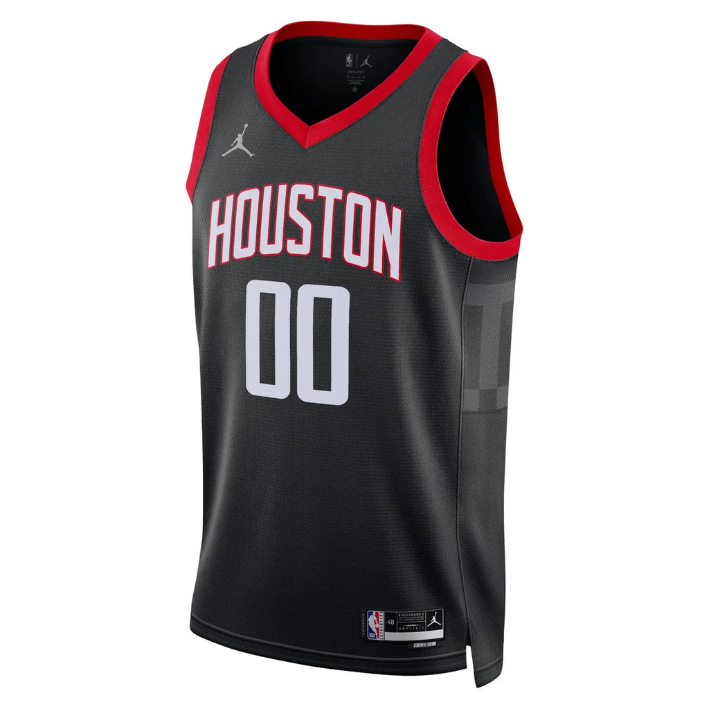 houston Jordan Rockets Black Custom Jersey - Hình 2
