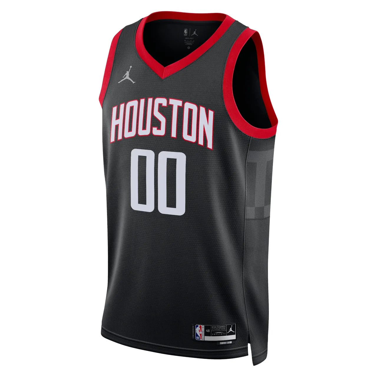 houston Jordan Rockets Black Custom Jersey - Hình 2