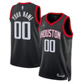 houston Jordan Rockets Black Custom Jersey