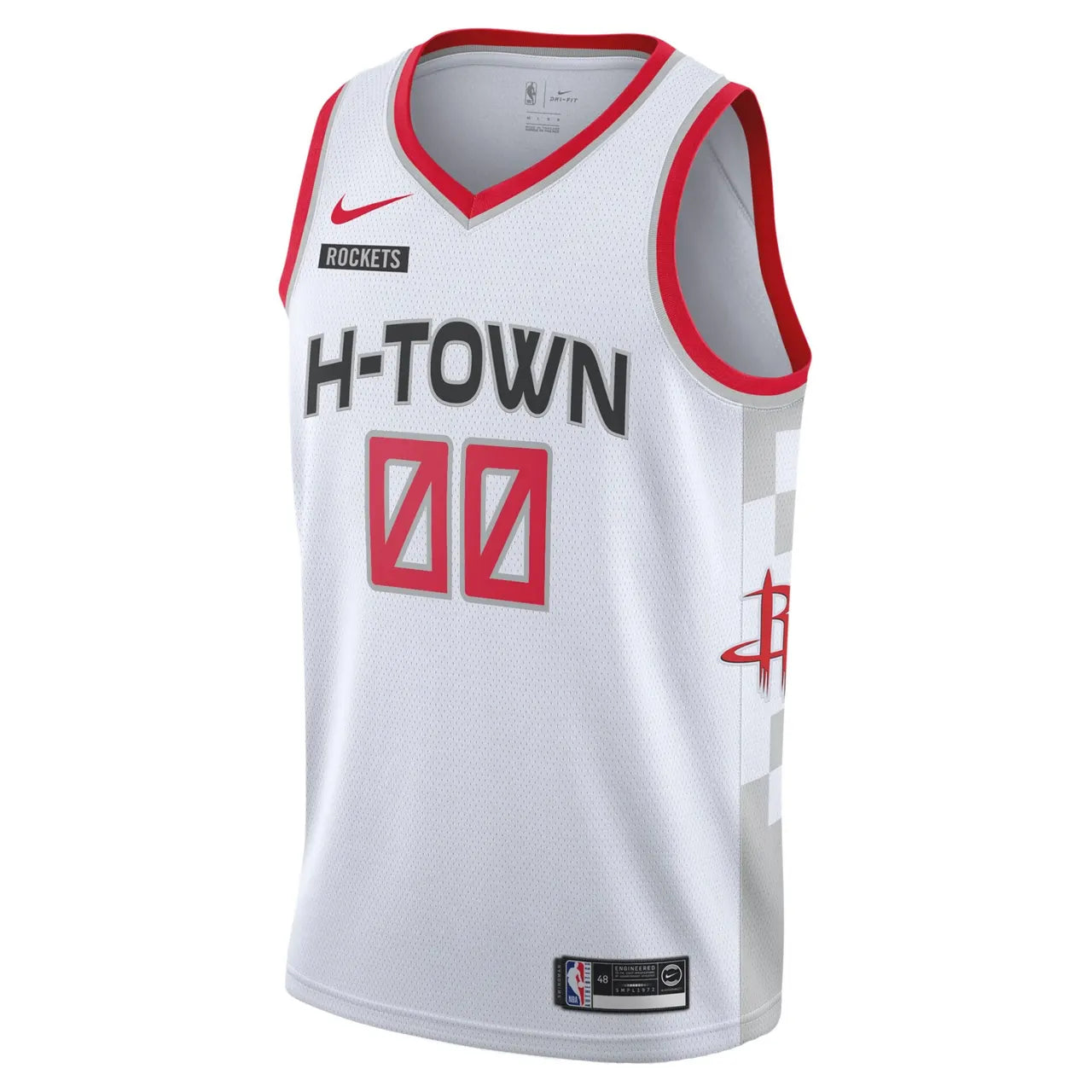 nike Rockets White H-Town Jersey - Hình 3