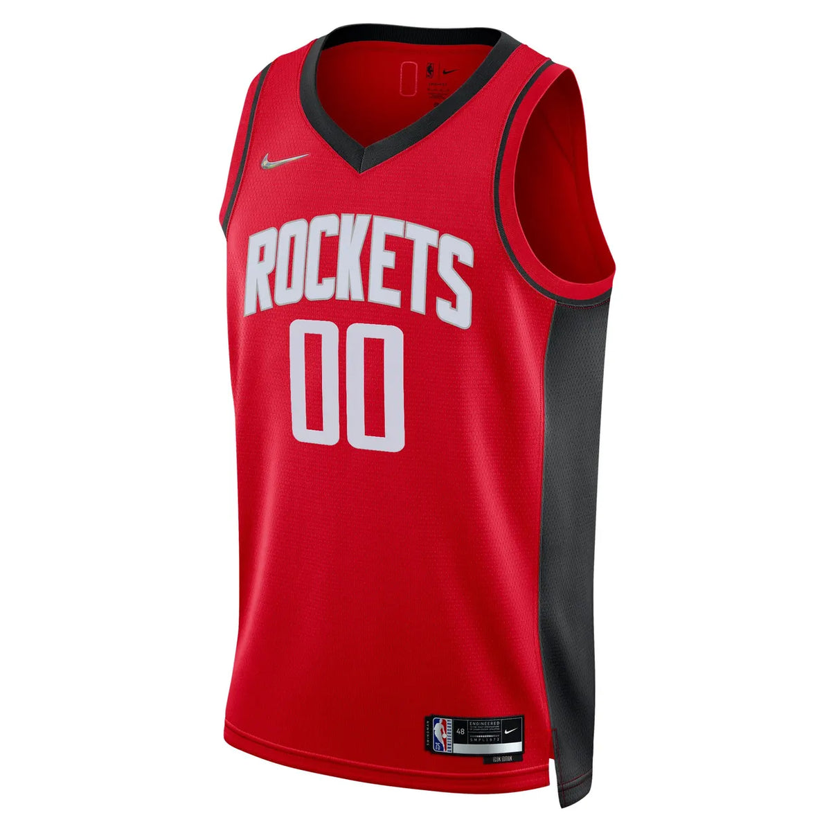 Rockets Red Custom Name Jersey - Hình 2