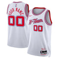 nike city Rockets H-Town White Jersey