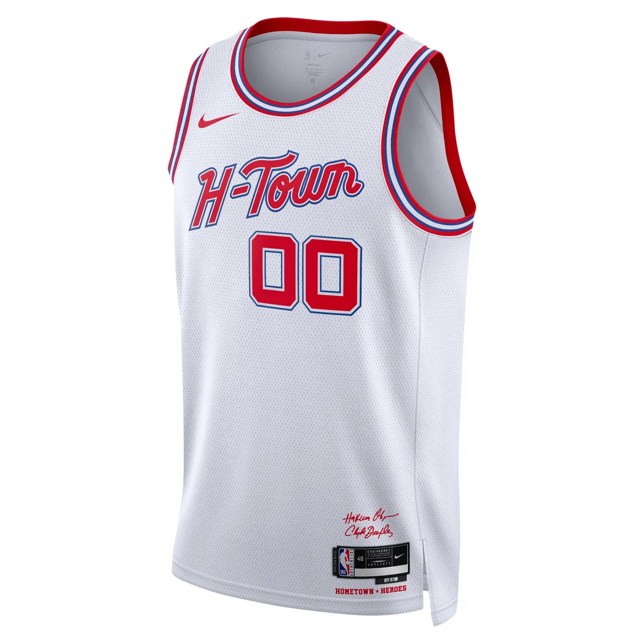 nike city Rockets H-Town White Jersey - Hình 2