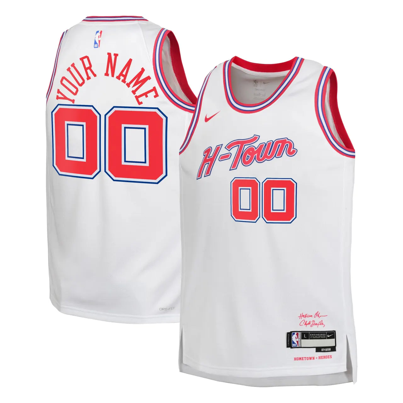 Rockets H-Town White Jersey nike