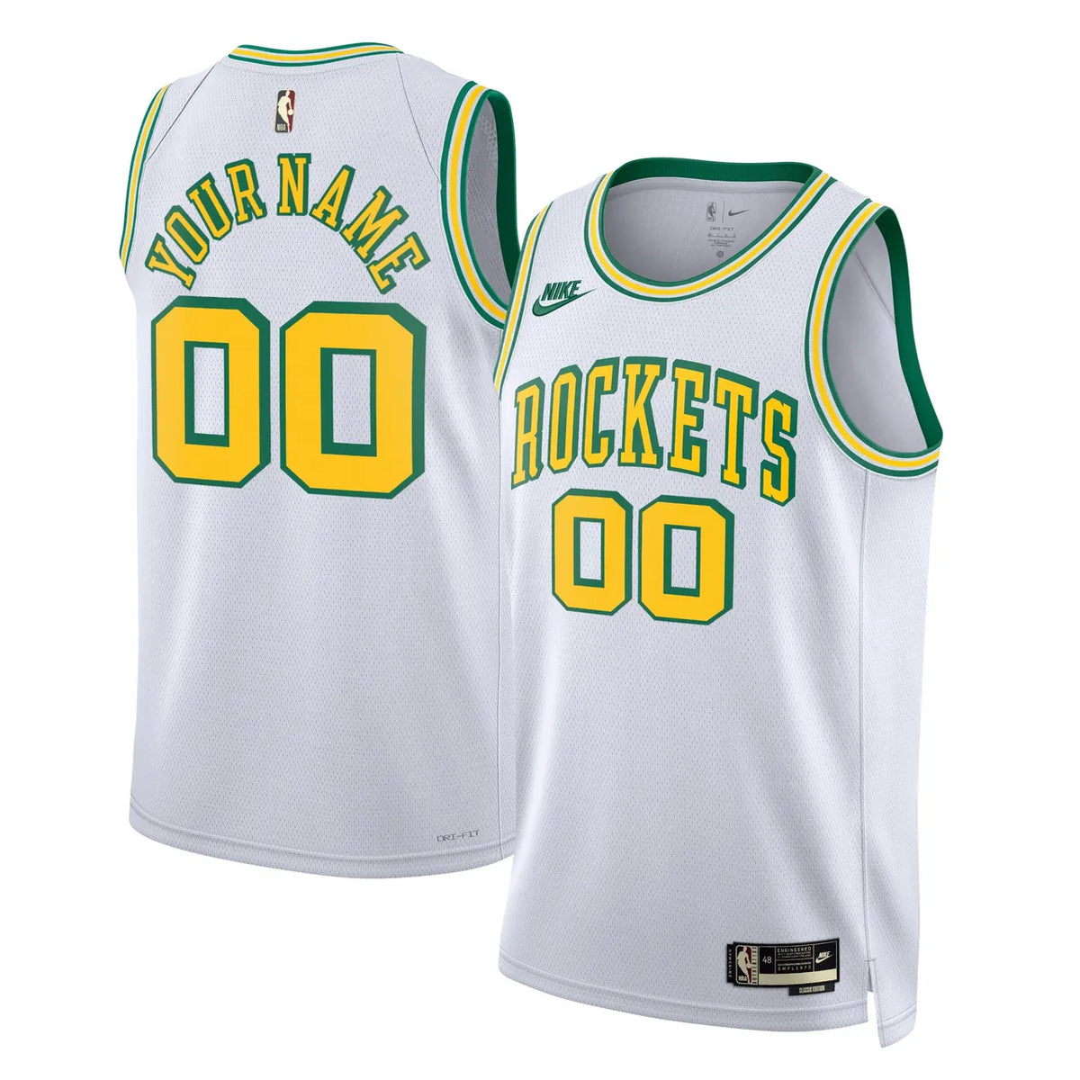 Rockets White Classic Jersey Nike