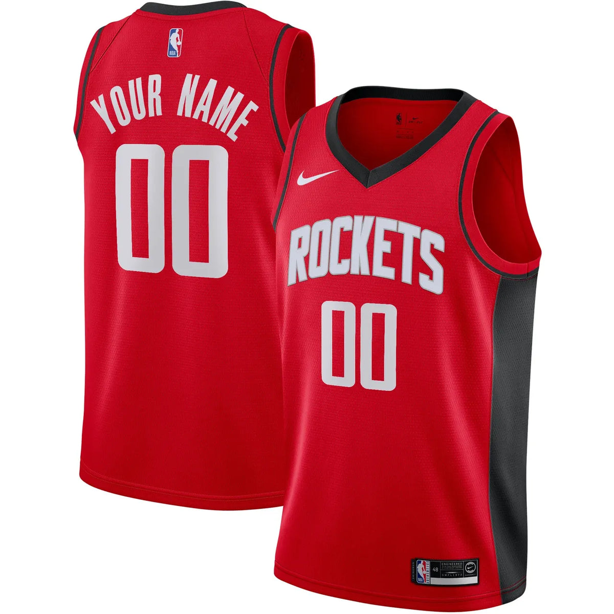 Rockets Custom Swingman Jersey - Hình 2