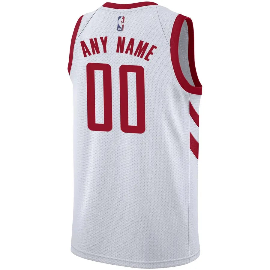 nike association Rockets White Custom Jersey - Hình 3