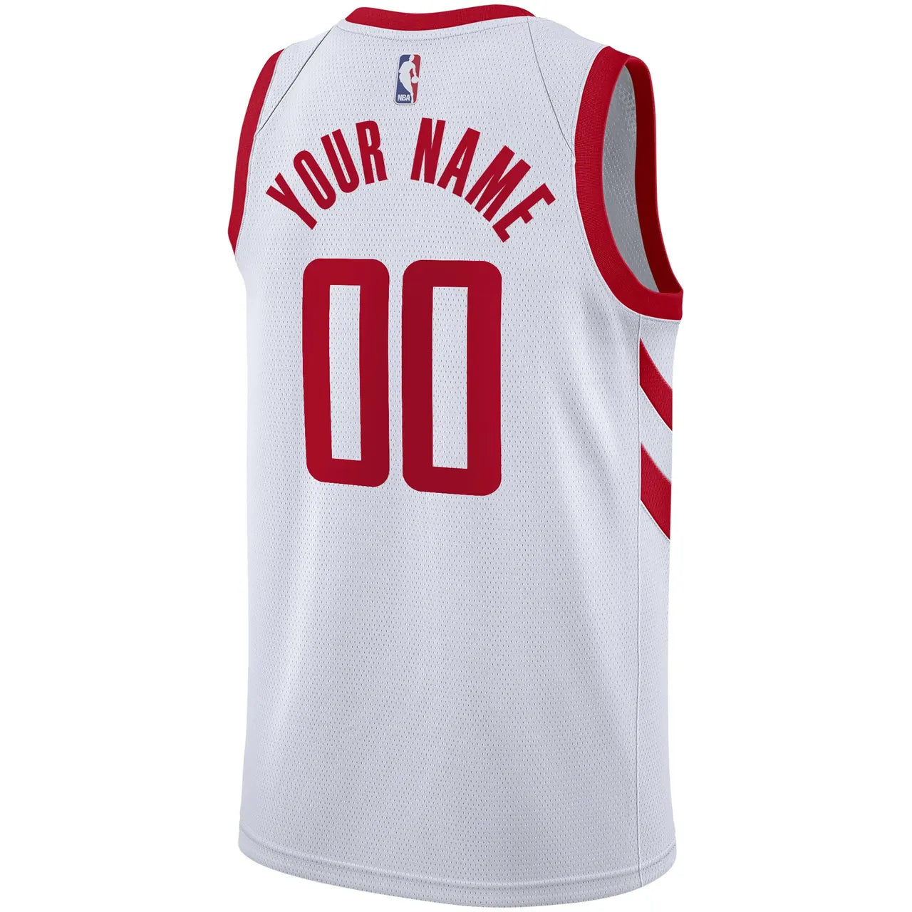 nike association Rockets White Custom Jersey - Hình 4