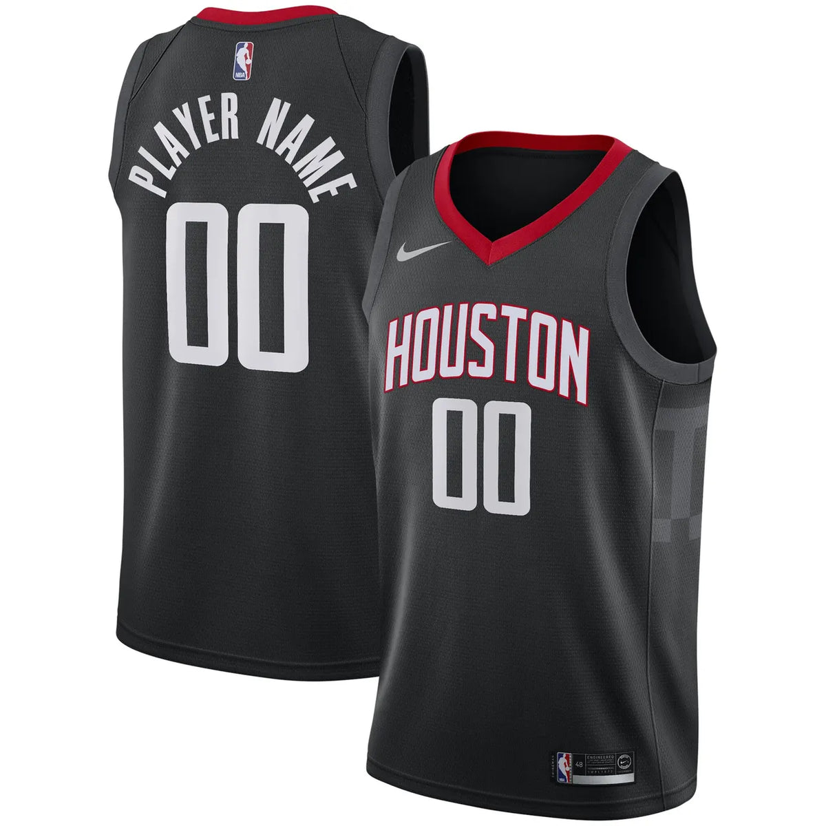 Rockets Gray Custom Jersey - Hình 2