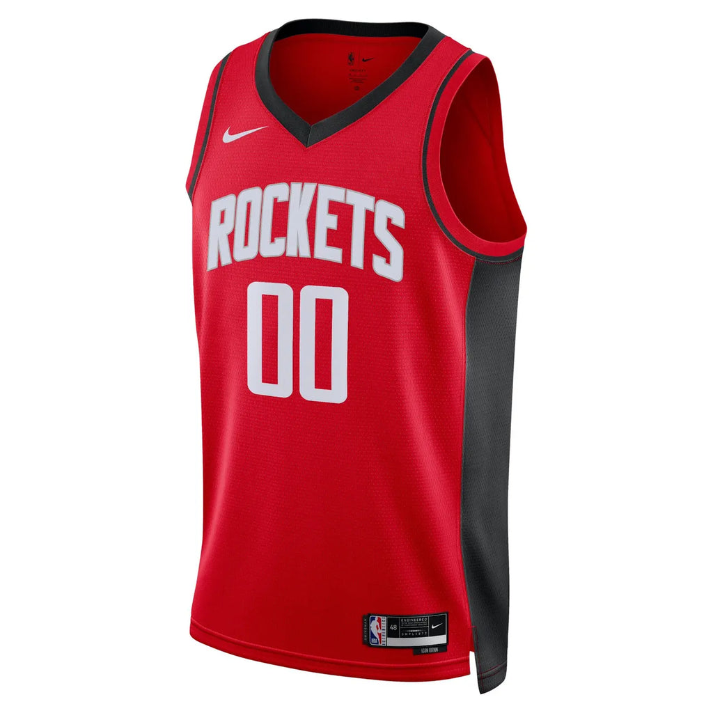 Rockets Red Personalized Jersey - Hình 3