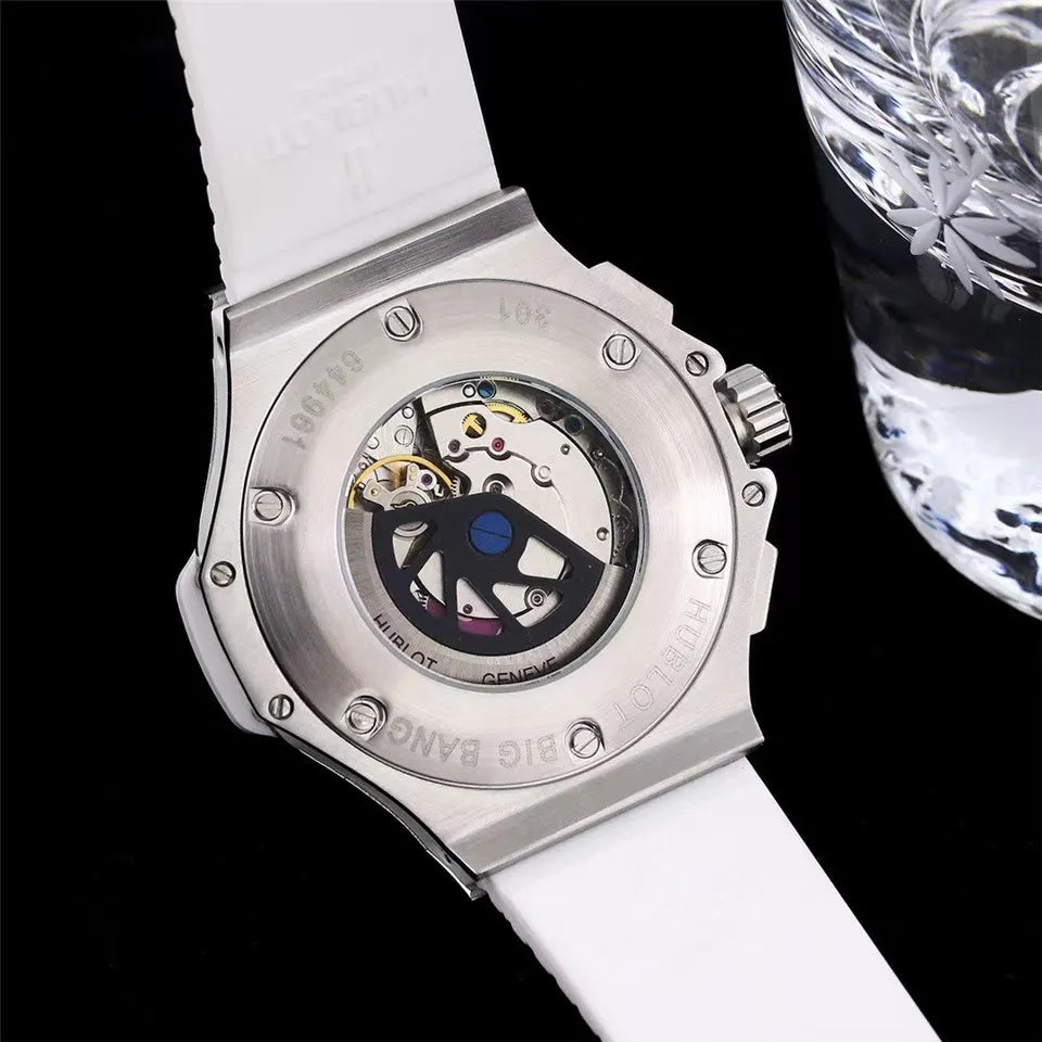 Hublot Skeleton Diamond White - Hình 2