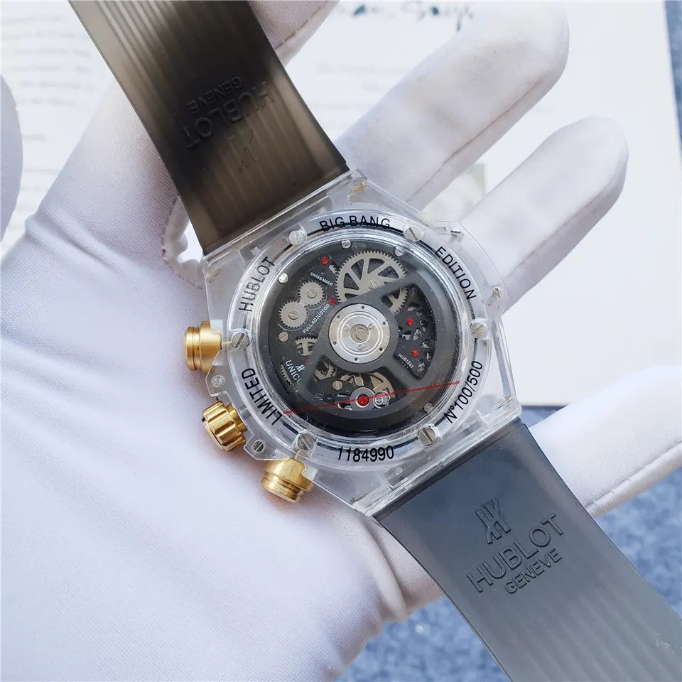 Hublot Clear Case Black Rubber - Hình 4