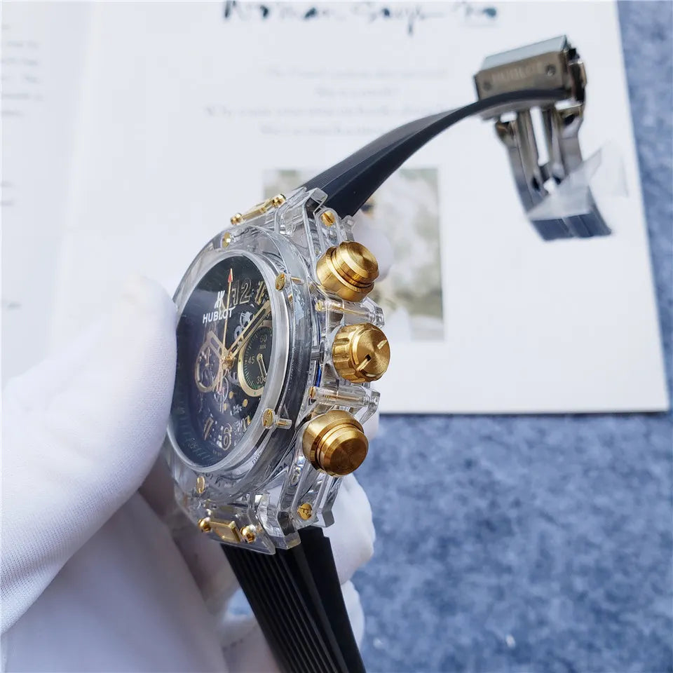 Hublot Clear Case Black Rubber - Hình 5