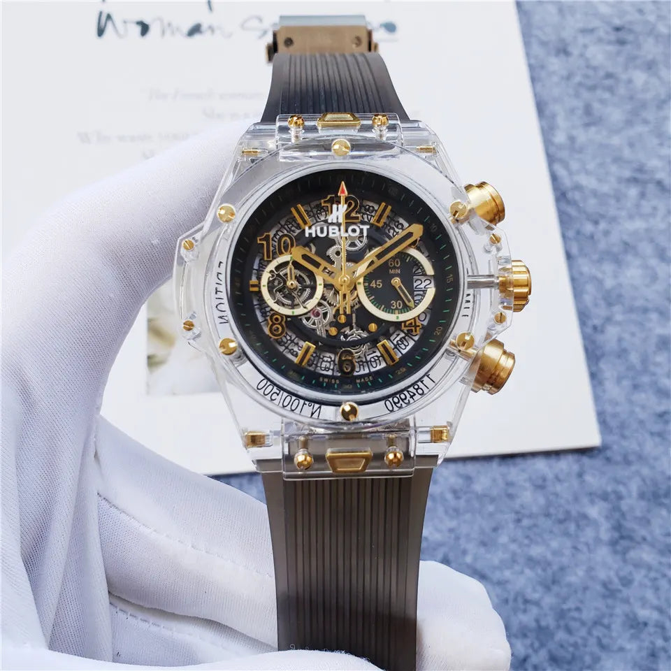 Hublot Clear Case Black Rubber - Hình 6