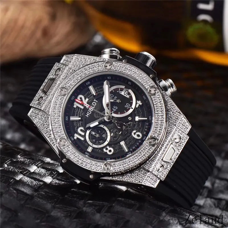 Hublot Diamond Bezel Watch - Hình 4