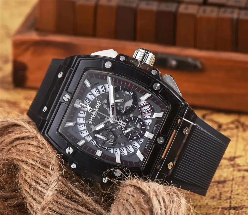 Hublot Black Rubber Skeleton