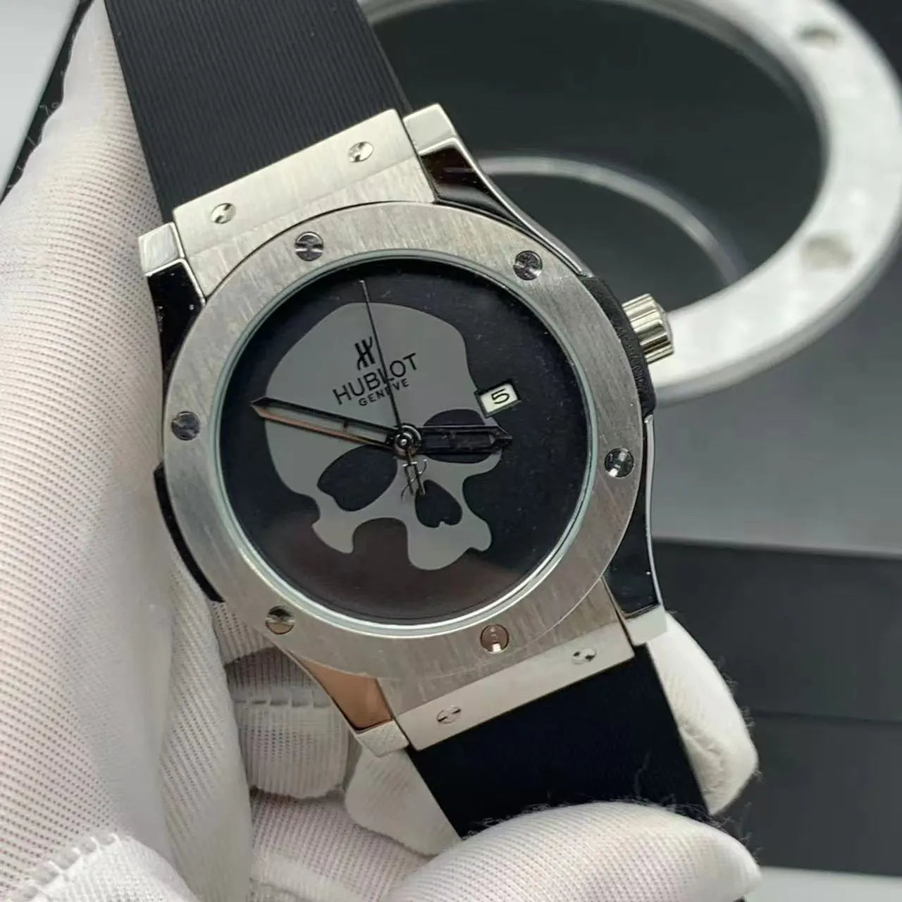 Hublot Skull Black Dial