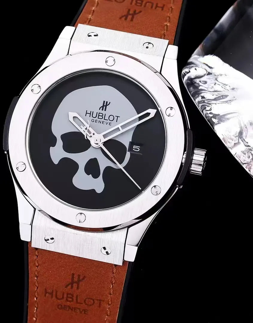 Hublot Skull Dial Leather - Hình 2