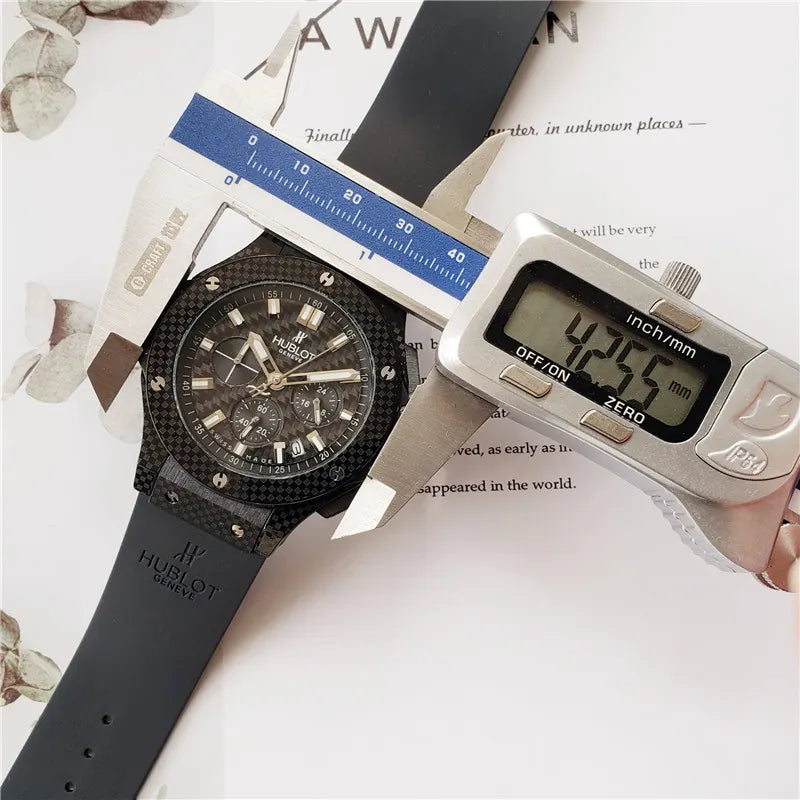 classic Hublot Black Carbon Fiber - Hình 2