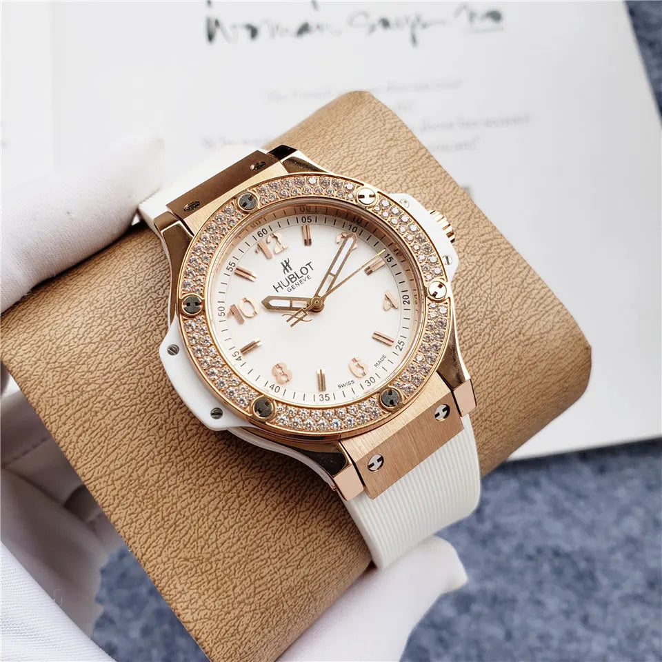 diamond Hublot Rose Gold White - Hình 2
