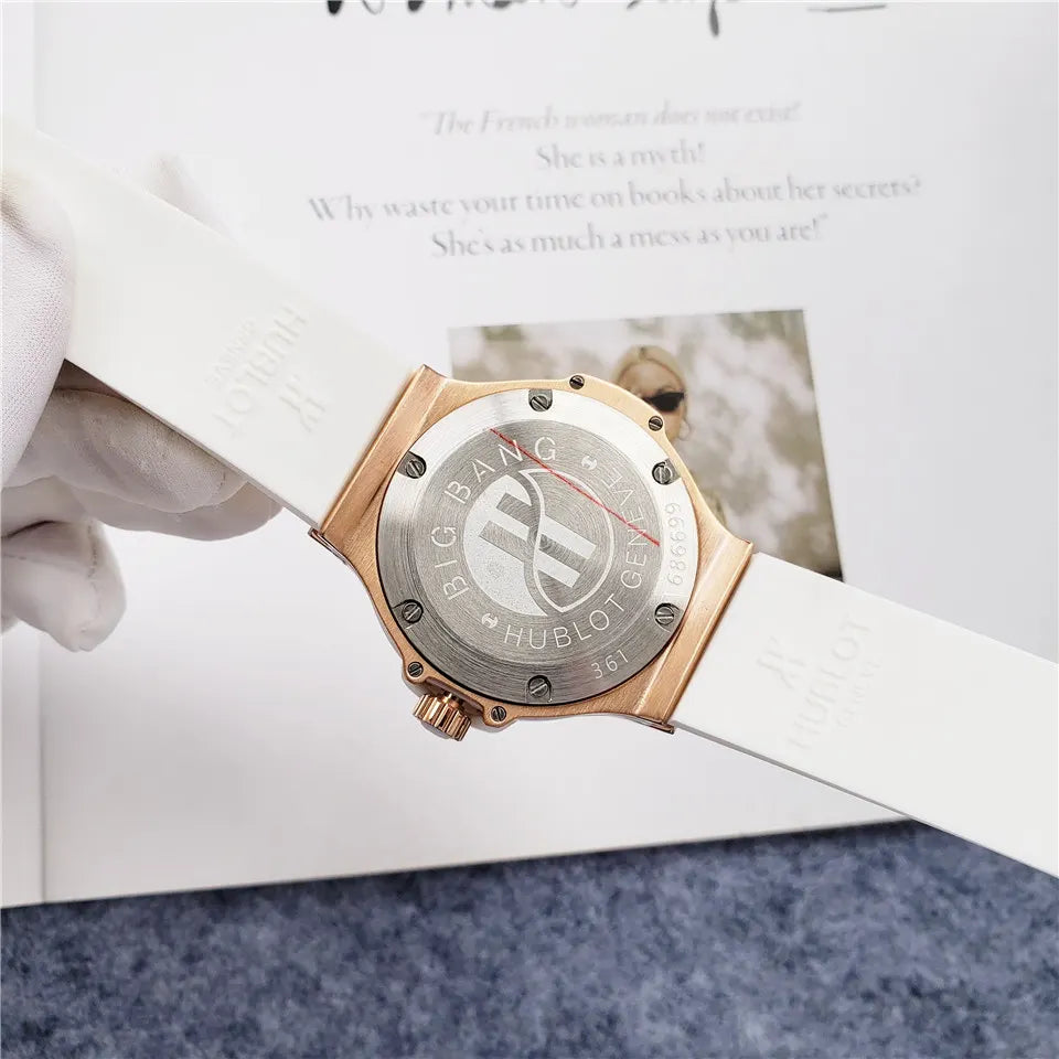 diamond Hublot Rose Gold White - Hình 6